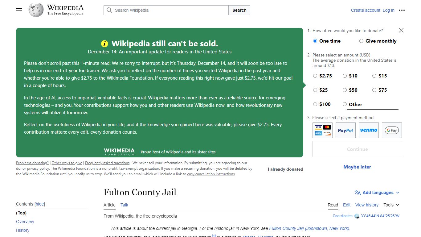 Fulton County Jail - Wikipedia